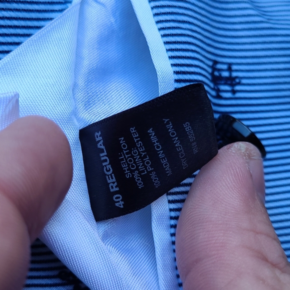 EXPRESS Photographer Grey Silver Weave Cotton Sz 40 R Fitted Mens Sport Coat NEW - Picture 10 of 10